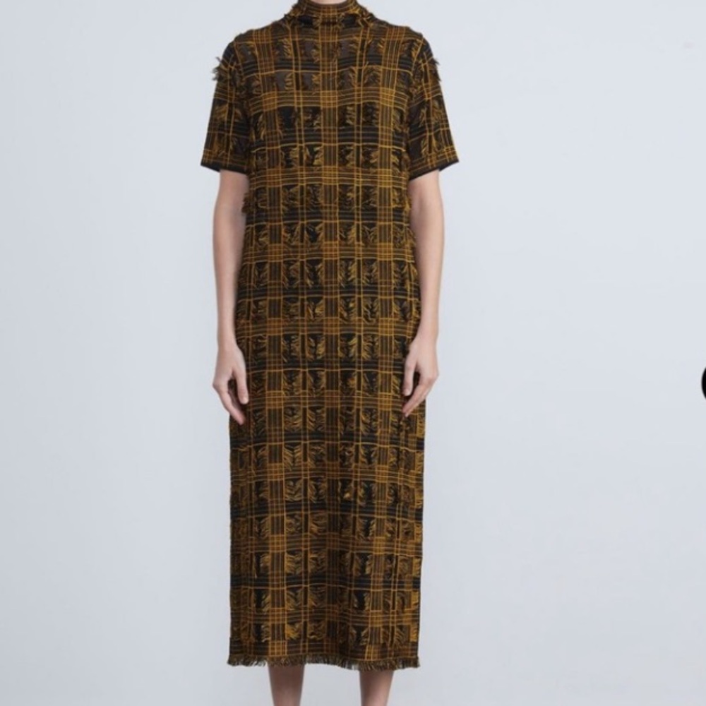 Lafayette 148 New York Fringe Midi Dress